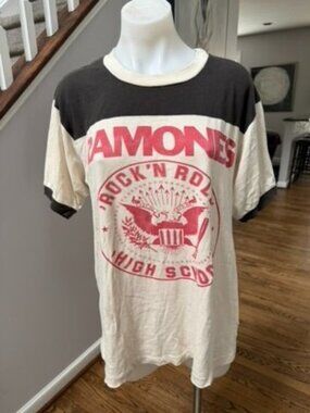 MadeWorn Ramones "Rock 'N Roll High School" ringer tee Medium